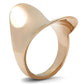 GL207 - IP Rose Gold(Ion Plating) Brass Ring with No Stone-3