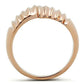 GL212 - IP Rose Gold(Ion Plating) Brass Ring with No Stone-2