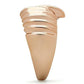 GL212 - IP Rose Gold(Ion Plating) Brass Ring with No Stone-3