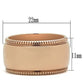 GL213 - IP Rose Gold(Ion Plating) Brass Ring with No Stone-1