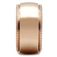GL213 - IP Rose Gold(Ion Plating) Brass Ring with No Stone-3