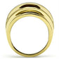 GL286 - IP Gold(Ion Plating) Brass Ring with No Stone-2