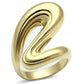 GL290 - IP Gold(Ion Plating) Brass Ring with No Stone-0