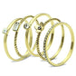 GL322 - IP Gold(Ion Plating) Brass Ring with Top Grade Crystal  in Clear-3