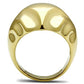 GL327 - IP Gold(Ion Plating) Brass Ring with No Stone-2