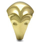 GL327 - IP Gold(Ion Plating) Brass Ring with No Stone-3