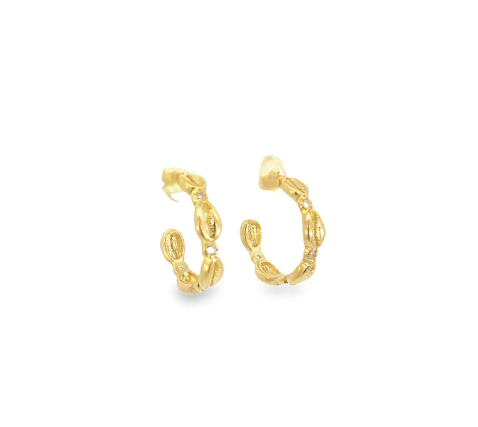 18K Gold Filled Thick Huggies (L369)