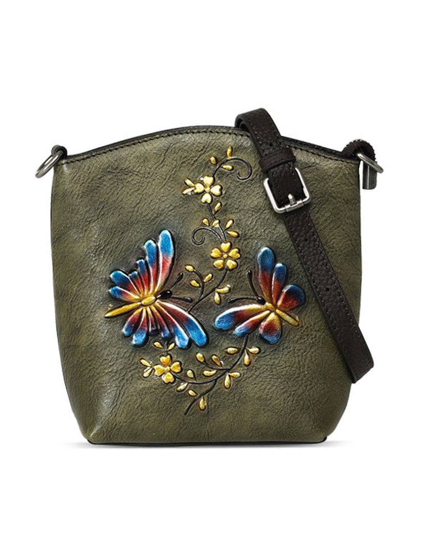 Leather Small Cross Body Bags For Women Mini Iphone Purse