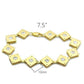 LO2017 - Matte Gold & Gold Brass Bracelet with AAA Grade CZ  in Clear-1