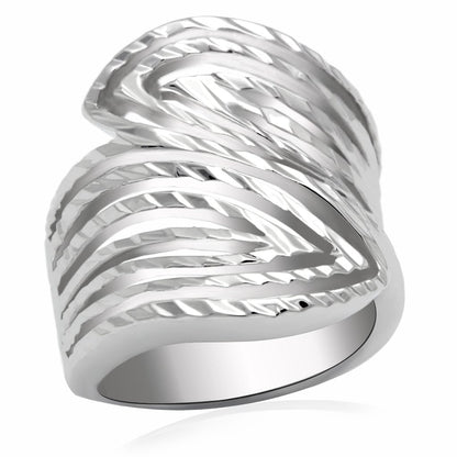 LO2076 - Rhodium Brass Ring with No Stone-0
