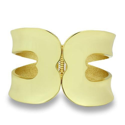 LO2122 - Flash Gold White Metal Bangle with No Stone-0