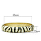 LO2152 - Flash Gold White Metal Bangle with Epoxy  in No Stone-1