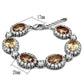 LO2360 - Rhodium Brass Bracelet with AAA Grade CZ  in Champagne-2