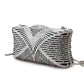 LO2362 - Imitation Rhodium White Metal Clutch with Top Grade Crystal  in White-1