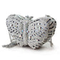 LO2366 - Imitation Rhodium White Metal Clutch with Top Grade Crystal  in White-1