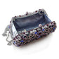 LO2379 - Imitation Rhodium White Metal Clutch with Top Grade Crystal  in Multi Color-2
