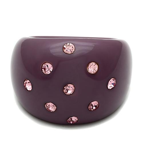 LO2386 -  Resin Ring with Synthetic Synthetic Stone in Multi Color-1