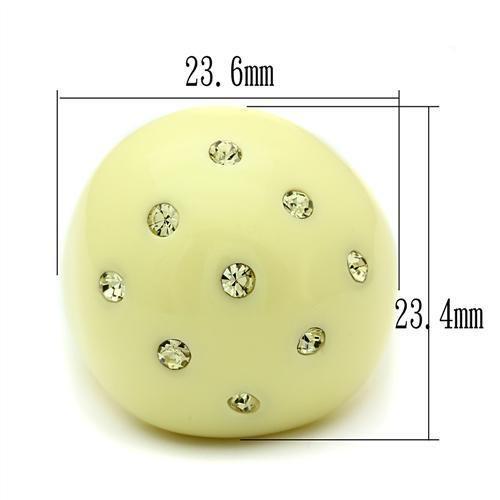 LO2387 -  Resin Ring with Synthetic Synthetic Stone in Multi Color-1