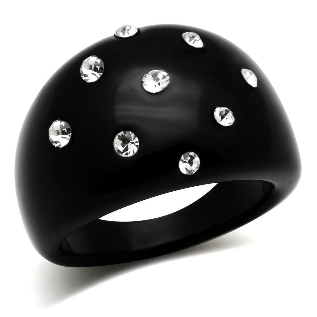 LO2388 -  Resin Ring with Synthetic Synthetic Stone in Multi Color-0