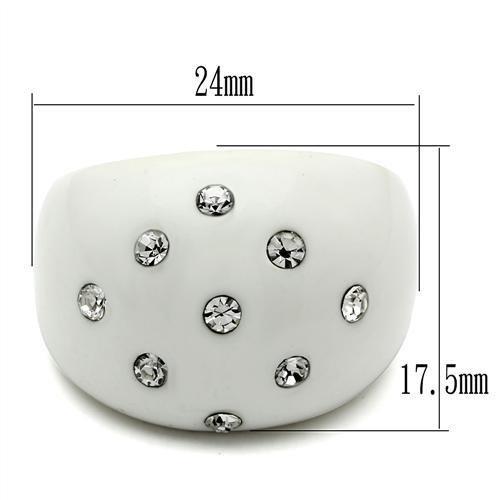 LO2389 -  Resin Ring with Synthetic Synthetic Stone in Multi Color-1