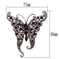 LO2396 - Imitation Rhodium White Metal Brooches with Top Grade Crystal  in Multi Color-1