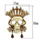 LO2407 - Gold White Metal Brooches with Top Grade Crystal  in Multi Color-1