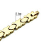 LO2424 - Gold Brass Bracelet with No Stone-2