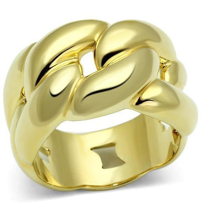 LO2491 - Gold Brass Ring with No Stone-0