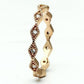 LO2523 - Rose Gold Brass Ring with AAA Grade CZ  in Clear-2