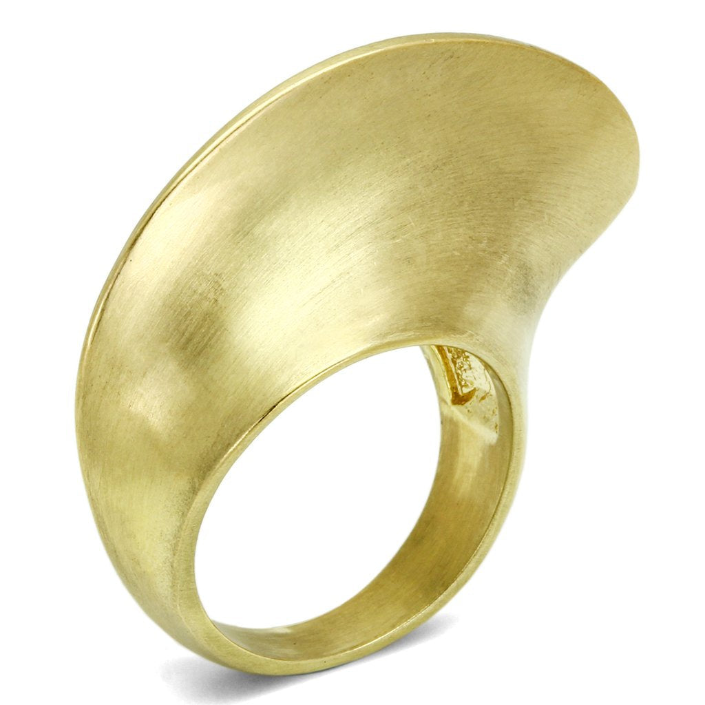 LO2539 - Gold & Brush Brass Ring with No Stone-0