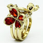 LO2547 - Gold Brass Ring with Assorted  in Multi Color-2