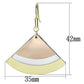 LO2661 - Rhodium + Gold + Rose Gold Iron Earrings with No Stone-1