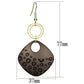 LO2701 - Special Color Iron Earrings with Epoxy  in Jet-1