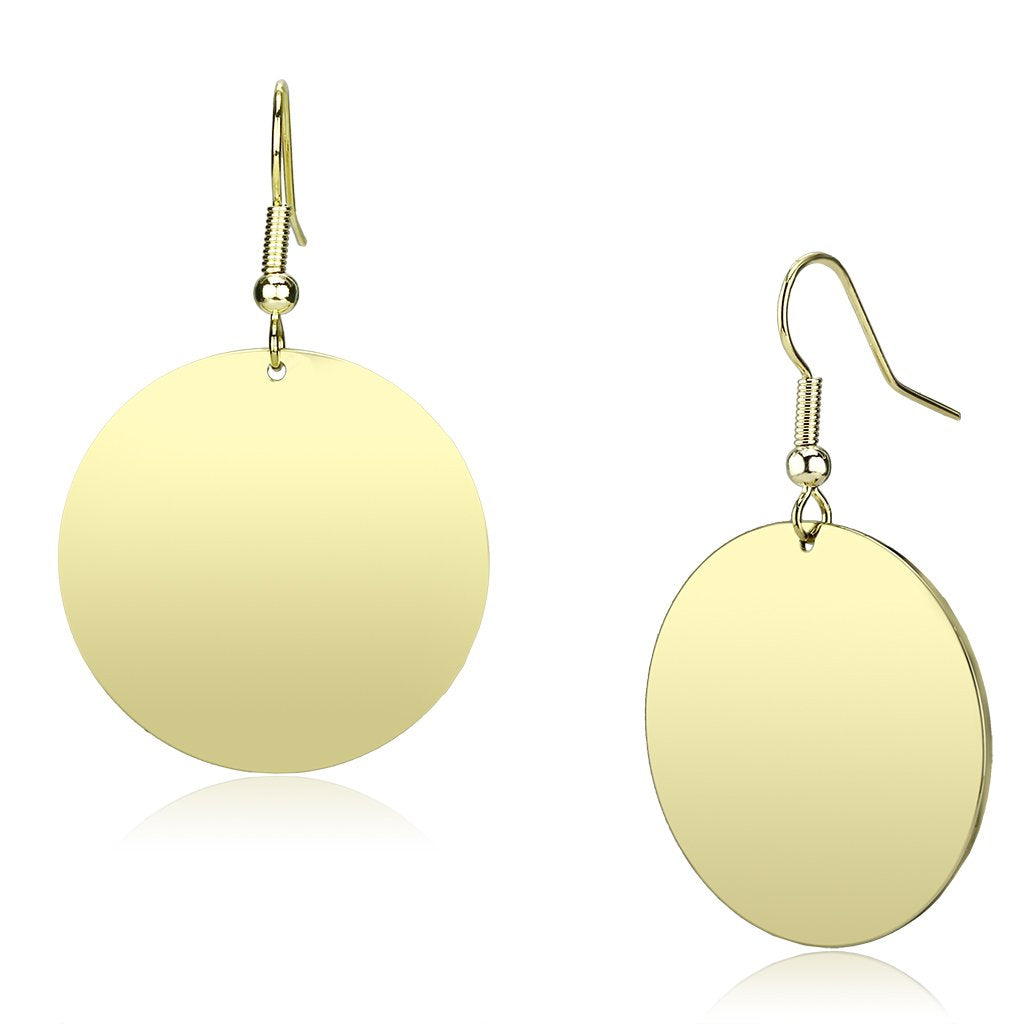 LO2705 - Gold Iron Earrings with No Stone-0