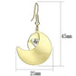 LO2739 - Matte Gold & Gold Iron Earrings with Top Grade Crystal  in Clear-1