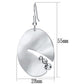 LO2743 - Matte Rhodium & Rhodium Iron Earrings with Top Grade Crystal  in Clear-1
