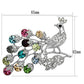 LO2769 - Imitation Rhodium White Metal Brooches with Top Grade Crystal  in Multi Color-1