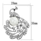 LO2777 - Imitation Rhodium White Metal Brooches with Synthetic Pearl in White-1