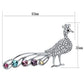 LO2797 - Imitation Rhodium White Metal Brooches with Top Grade Crystal  in Multi Color-1