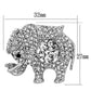 LO2803 - Imitation Rhodium White Metal Brooches with Top Grade Crystal  in Clear-1
