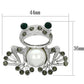 LO2844 - Imitation Rhodium White Metal Brooches with Synthetic Pearl in White-1