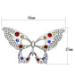 LO2906 - Imitation Rhodium White Metal Brooches with Top Grade Crystal  in Multi Color-1