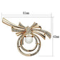 LO2939 - Flash Rose Gold White Metal Brooches with Synthetic Pearl in White-1