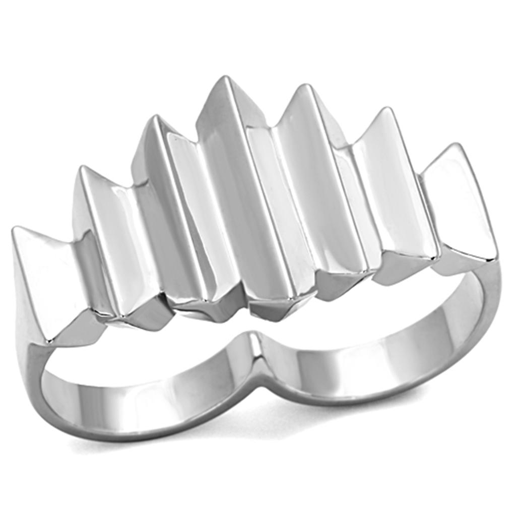 LO3021 - Rhodium Brass Ring with No Stone-0