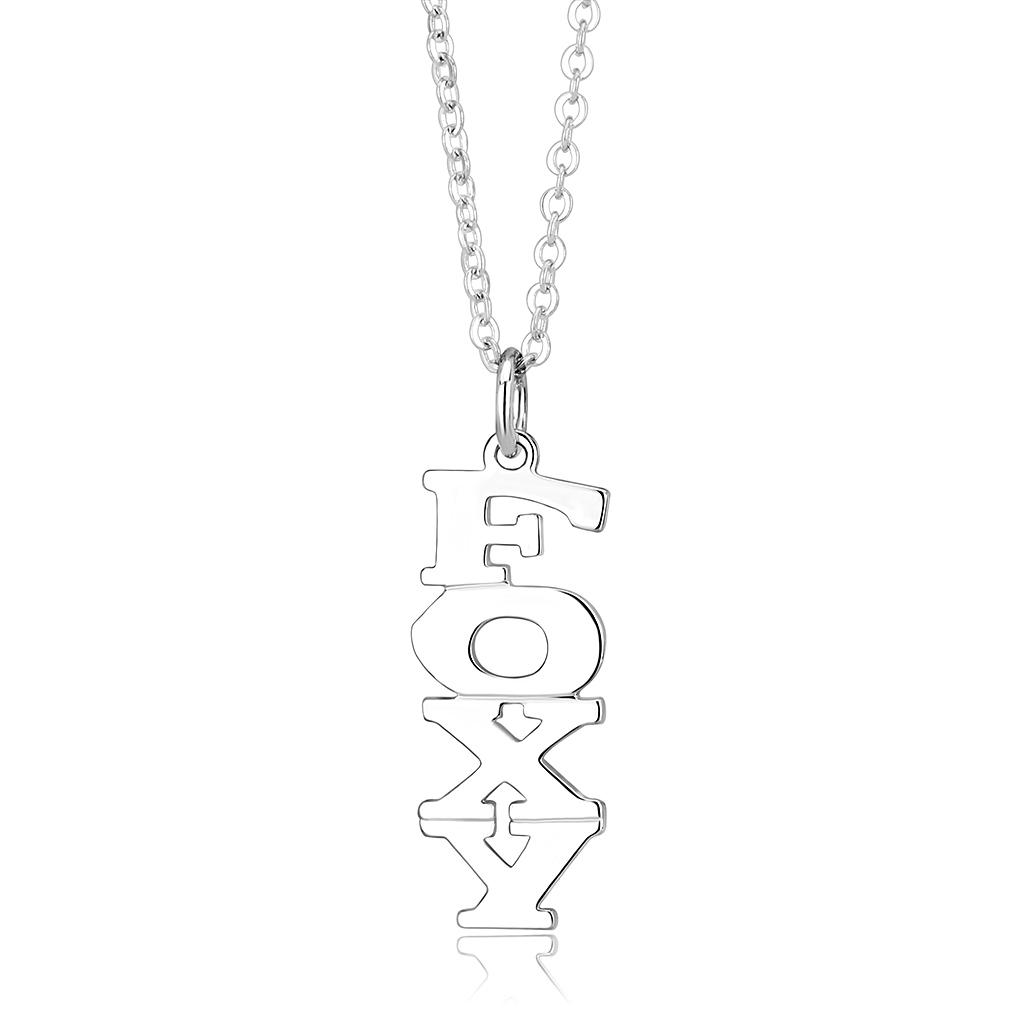 LO337 - Silver Brass Pendant with No Stone-0