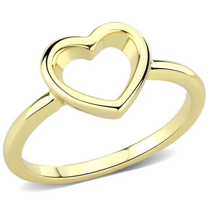 LO3985 - Flash Gold Brass Ring with No Stone-0