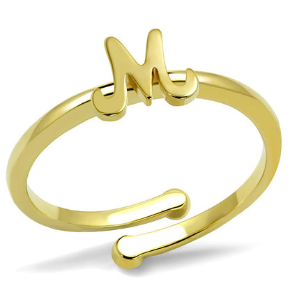 LO3994 - Flash Gold Brass Ring with No Stone-0