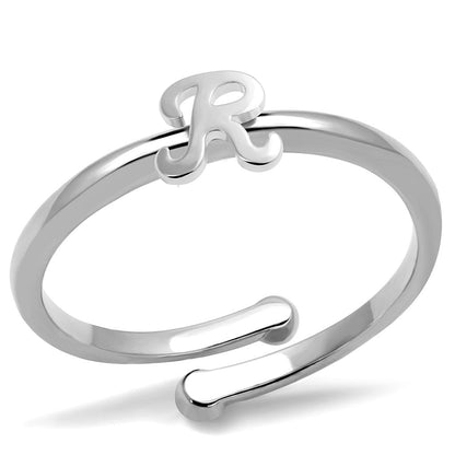 LO3995 - Rhodium Brass Ring with No Stone-0