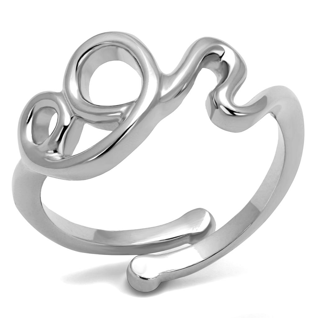 LO4001 - Rhodium Brass Ring with No Stone-0