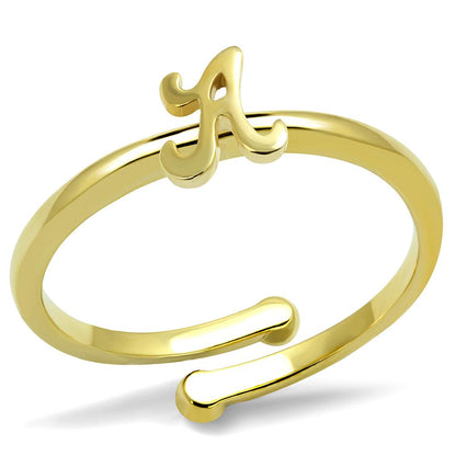 LO4006 - Flash Gold Brass Ring with No Stone-0